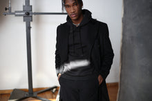 Load image into Gallery viewer, Black Double Breasted Chesterfield Overcoat