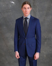 Load image into Gallery viewer, Blue Two Piece Super 150s Suit
